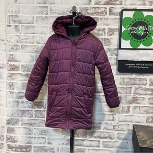 Anko Purple Kids Puffer Jacket youth 7